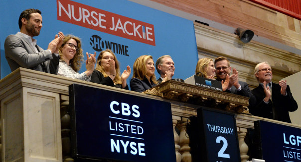 The Cast Of Nurse Jackie Ring The NYSE Opening Bell